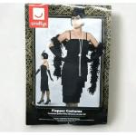 Schwarze Smiffys Charleston-Kostüme & 20er Jahre Kostüme mit Fransen für Damen Größe L 