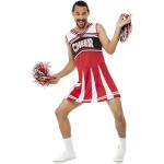 Rote Smiffys Cheerleader-Kostüme aus Polyester für Herren Größe L 