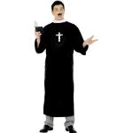 Schwarze Smiffys Priester-Kostüme für Herren Größe L 