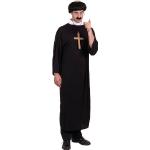 Schwarze Smiffys Priester-Kostüme aus Polyester für Herren Größe M 