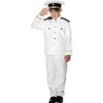 Weiße Smiffys Kapitän-Kostüme aus Polyester für Kinder 