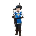 Smiffys Kinder Musketier Kostüm, Oberteil, Hose, Hut und Handschuhe, Größe: L, 22907