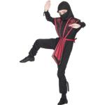 Schwarze Smiffys Ninja-Kostüme aus Polyester für Kinder 