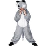 Graue Smiffys Wolf-Kostüme aus Polyester für Kinder 