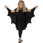 Schwarze Smiffys Fledermausflügel aus Polyester für Kinder 