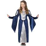 Blaue Smiffys Burgfräulein-Kostüme für Kinder 