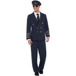 Marineblaue Smiffys Pilotenkostüme für Herren Größe M 
