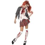 Smiffys Zombieschulmädchen-Kostüme & Schulmädchen-Halloweenkostüme für Damen Größe L 