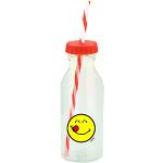 Smiley Emoticon Lecker Flasche mit Strohhalm 55cl