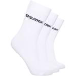 SMILODOX Damen Classic Socken 3er Pack - Sportsocken Print, Größe:39-42, Color:Weiß