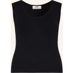 Schwarze Sminfinity Rippshirts aus Seide für Damen Größe S 