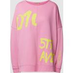 Pinke Oversize Smith & Soul Damensweatshirts aus Baumwollmischung Größe L 