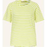 Hellgrüne Gestreifte Smith & Soul T-Shirts aus Baumwolle für Damen Größe S 