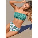 Grüne Boho Cupshe Neckholder-Bikinis Gesmokte aus Polyester für Damen Größe XL 