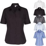 Hellblaue Kurzärmelige Seidensticker Nachhaltige Kentkragen Hemden mit Kent-Kragen aus Baumwolle für Damen Größe S 