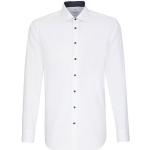Weiße Langärmelige Seidensticker Nachhaltige Kentkragen Hemden mit Kent-Kragen aus Baumwolle enganliegend für Herren 