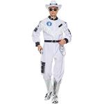 Reduzierte Weiße Astronauten-Kostüme für Herren 