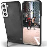 Reduzierte Schwarze Samsung Galaxy S22 Hüllen Art: Flip Cases mit Bildern aus Leder für kabelloses Laden 