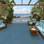 Blaue Snapstyle Outdoor-Teppiche & Balkonteppiche 