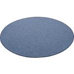 Blaue Runde Runde Teppiche 133 cm aus Polyamid 
