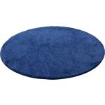 Blaue Moderne Snapstyle Runde Shaggy Teppiche 100 cm 