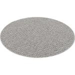 Graue Gestreifte Moderne Snapstyle Runde Runde Teppiche 100 cm aus Polypropylen 