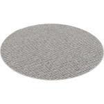 Graue Gestreifte Moderne Runde Runde Teppiche 200 cm aus Polypropylen 