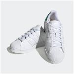 Reduzierte Grüne Streetwear adidas Originals Superstar Herrensneaker & Herrenturnschuhe mit Schnürsenkel aus Leder Größe 40,5 