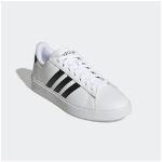 Weiße adidas Sportswear Herrensneaker & Herrenturnschuhe mit Schnürsenkel Größe 40,5 