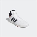 Sneaker ADIDAS SPORTSWEAR "HOOPS 3.0 MID" schwarz-weiß (cloud white, legend ink, vivid red) Schuhe Sneakerboots Skaterschuh Schnürboots Stoffschuhe