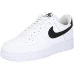 Weiße Nike Air Force 1 '07 Low Sneaker mit Schnürsenkel aus Glattleder für Herren Größe 40,5 