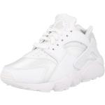 Reduzierte Weiße Nike Air Huarache Low Sneaker mit Schnürsenkel aus Glattleder für Damen Größe 36 mit Absatzhöhe bis 3cm 