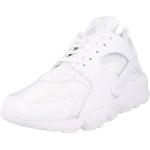 Weiße Nike Air Huarache Low Sneaker mit Schnürsenkel aus Glattleder für Herren Größe 41 