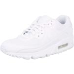 Weiße Nike Air Max 90 Low Sneaker mit Schnürsenkel aus Mesh für Damen Größe 41 mit Absatzhöhe bis 3cm 