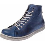 Reduzierte Blaue Elegante Andrea Conti Low Sneaker mit Schnürsenkel in Normalweite aus Leder für Damen Größe 40 