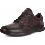 Reduzierte Braune Elegante Ecco Irving Nachhaltige Low Sneaker mit Schnürsenkel in Normalweite aus Glattleder Leicht für Herren Größe 44 