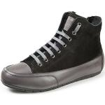 Schwarze Candice Cooper High Top Sneaker & Sneaker Boots mit Reißverschluss in Schmalweite aus Nappaleder mit herausnehmbarem Fußbett für Damen 