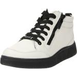 Cremefarbene Ara High Top Sneaker & Sneaker Boots mit Reißverschluss aus Glattleder für Damen Größe 39 mit Absatzhöhe bis 3cm 