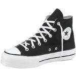 Schwarze Converse Chuck Taylor All Star Low Sneaker mit Schnürsenkel aus Leder leicht für Herren Größe 39,5 