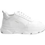 COPENHAGEN Chunky-Sneaker aus Leder mit Plateausohle in Weiß /Weiß