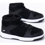 Reduzierte Schwarze Puma Rebound High Top Sneaker & Sneaker Boots mit Klettverschluss aus Leder für Kinder Größe 30 