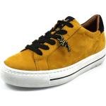 Reduzierte Gelbe Elegante Paul Green High Top Sneaker & Sneaker Boots mit Schnürsenkel in Normalweite aus Veloursleder für Damen Größe 42 