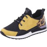 Reduzierte Gelbe Elegante Remonte Low Sneaker mit Schnürsenkel in Normalweite aus Textil Leicht für Damen Größe 42 