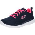 Pinke Skechers Graceful Get Connected Low Sneaker mit Schnürsenkel aus Mesh für Damen Größe 39 mit Absatzhöhe bis 3cm 