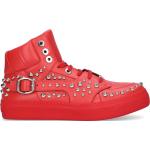 Reduzierte Rote Jimmy Choo High Top Sneaker & Sneaker Boots aus Kalbsleder für Herren Größe 40,5 