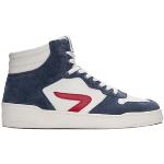 Blaue Vintage Hub High Top Sneaker & Sneaker Boots aus Leder für Herren Größe 41 