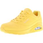 Gelbe Skechers Low Sneaker aus Textil Stoßdämpfend für Damen Größe 39 