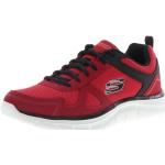 Rote Skechers Low Sneaker aus Mesh Atmungsaktiv für Herren Größe 45 