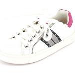 Reduzierte Weiße Geox Low Sneaker mit Schnürsenkel aus Leder Leicht für Kinder Größe 29 