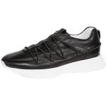 Reduzierte Schwarze Unifarbene Kennel & Schmenger Low Sneaker aus Leder für Damen mit Absatzhöhe bis 3cm 